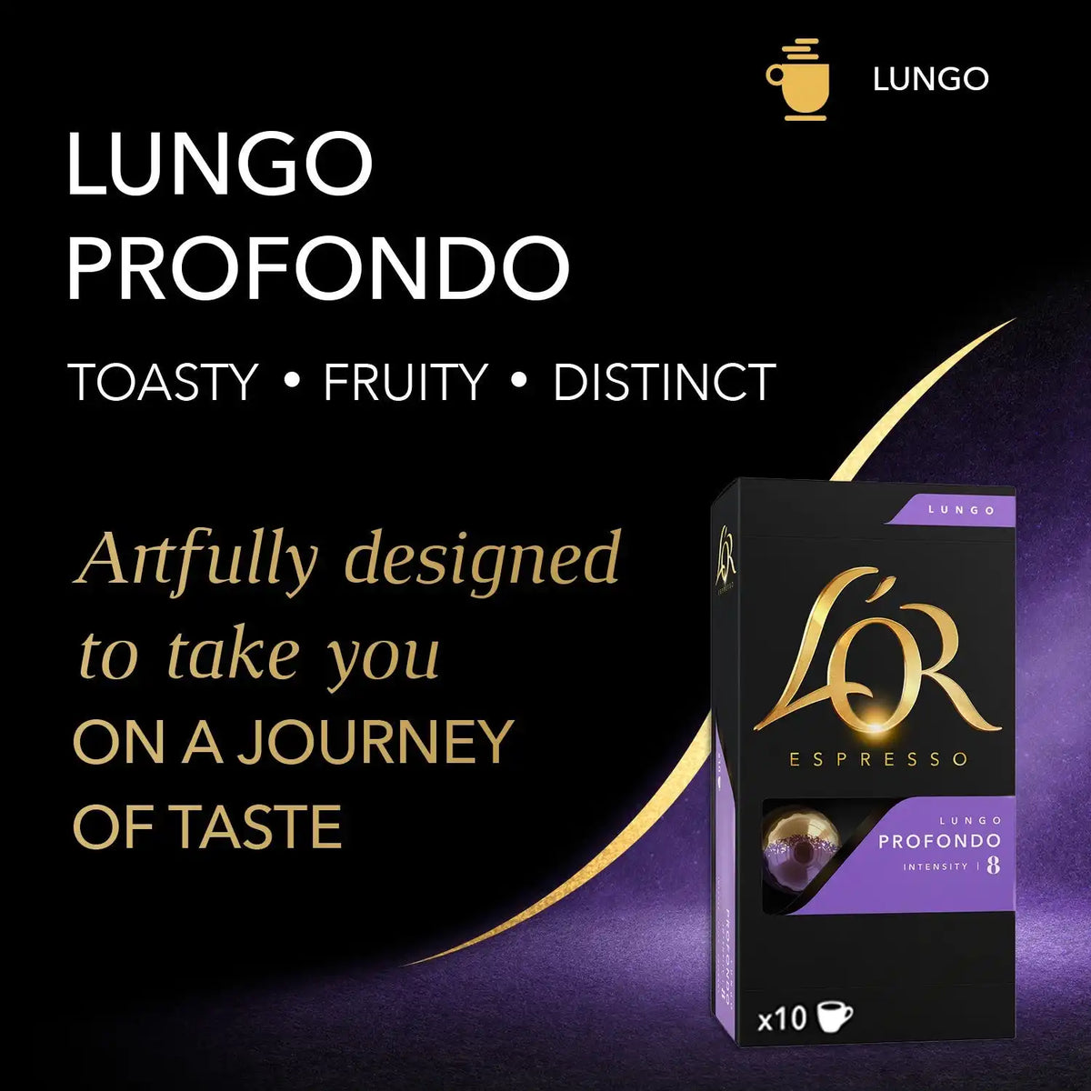 L'OR Profondo Lungo Espresso Capsules